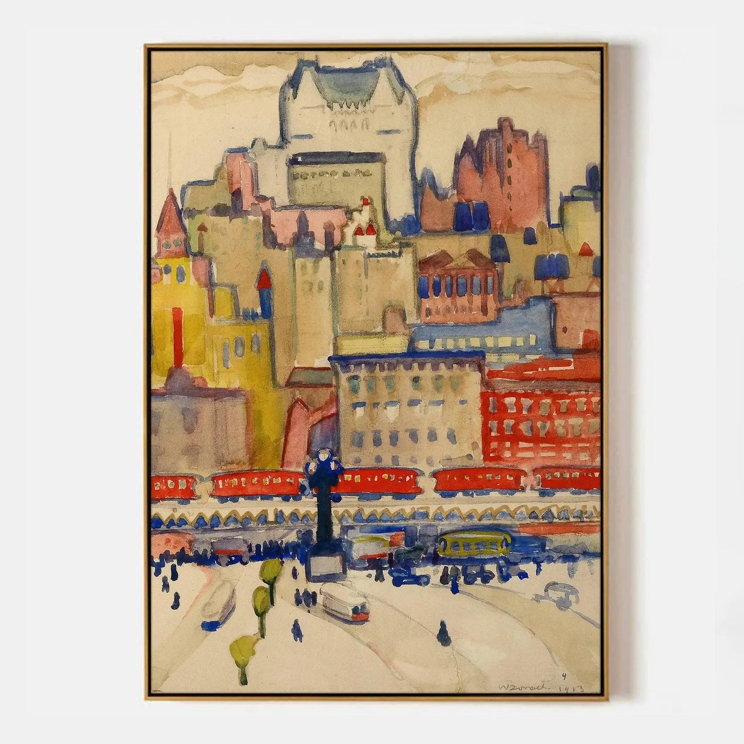 A colorful hymn to the rhythms of the city: a touch of European art for your home - ARABELART