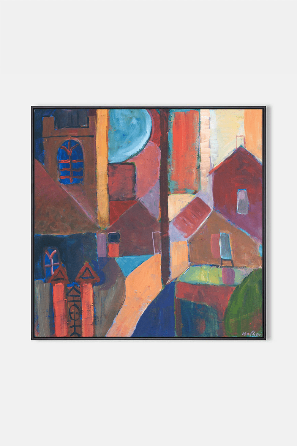 Dreamscapes & Color Blocks – A Modern Village for Your Wall - ARABELART