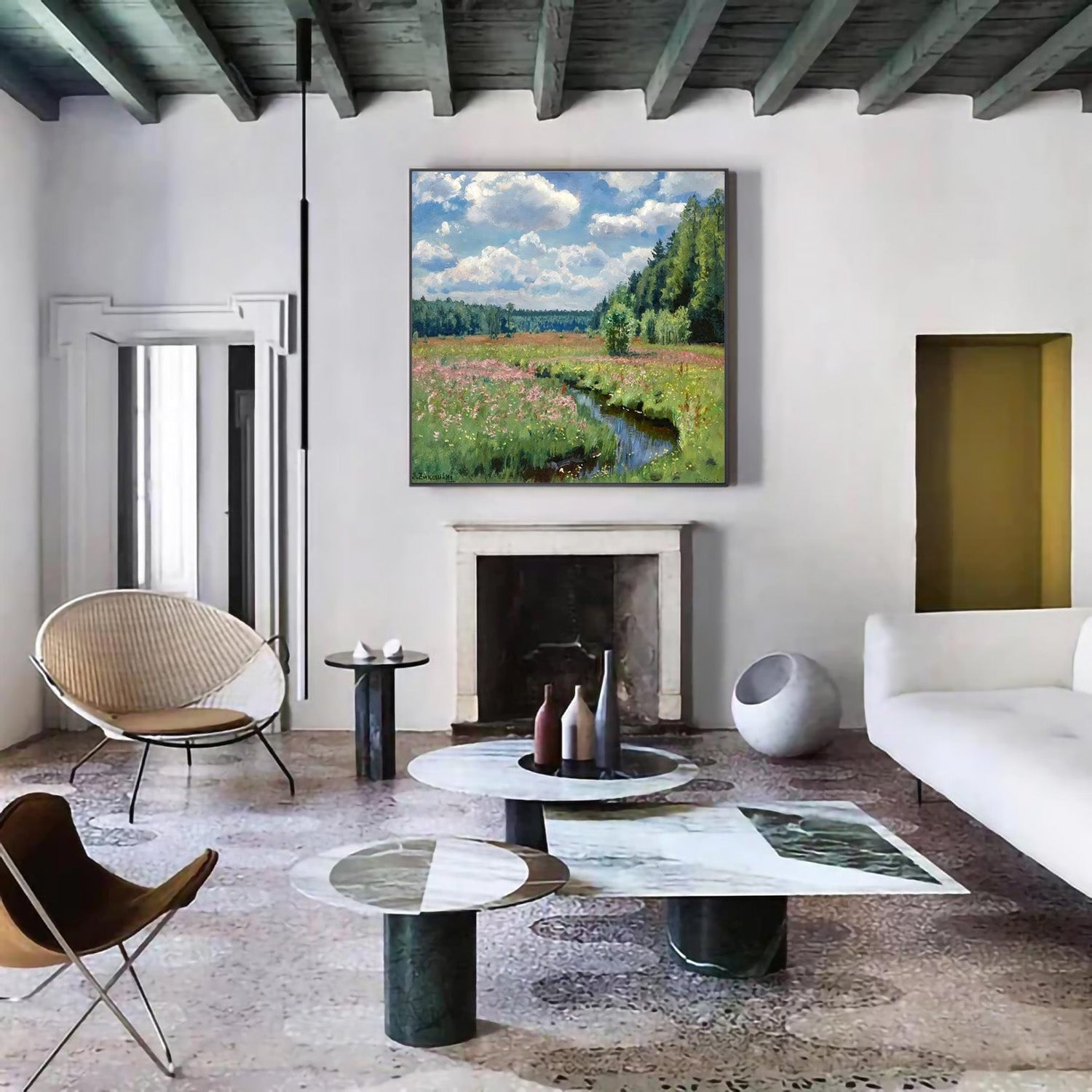 Embrace the Serenity: A Journey Through a Captivating Landscape Painting - ARABELART