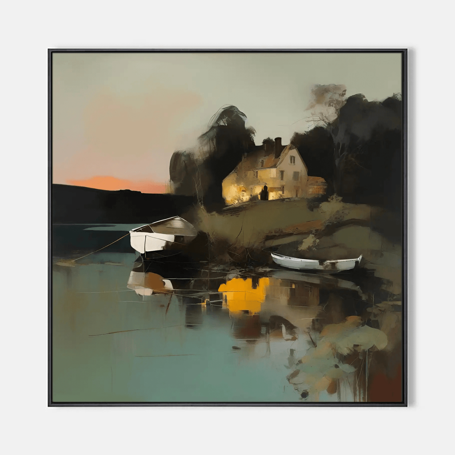 “Home by the Water” – The Painting That Feels Like Coming Home - ARABELART