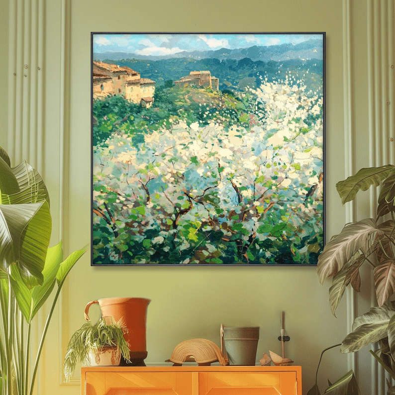 Where Spring Lives Forever:Landscape Oil Painting That Feels Like Home - ARABELART