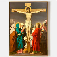 Christ Crucified – Framed Canvas Art / Powerful Christian Wall Art AR1517