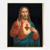 AR1530 Heart of Jesus - Portrait oil painting | Hand-Painted Masterpiece