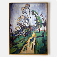 Niederrheinische Landschaft bei Lanz am Rhein im Museum Penzberg, AR1501