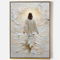 Jesus Walking on Water Canvas, Modern Christian Decor, AR1504, Perfect Gift