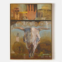 Framed Canvas Art / Hand-Painted Masterpiece / AR1512