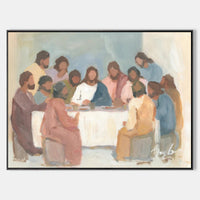 Christian Christmas Wall Art — Last Supper Painting "The Table of Love" AR1509