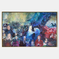 Religious ecstasy / Framed Canvas Art / Hand-Painted Masterpiece / AR1522