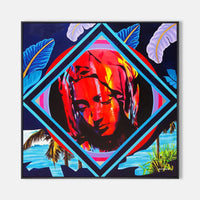 Virgin Mary Supreme /// Contemporary Street Pop Art Portrait Painting Religious AR1521