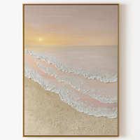 Framed Canvas Art - Hand-Painted Masterpiece - zero, five, one