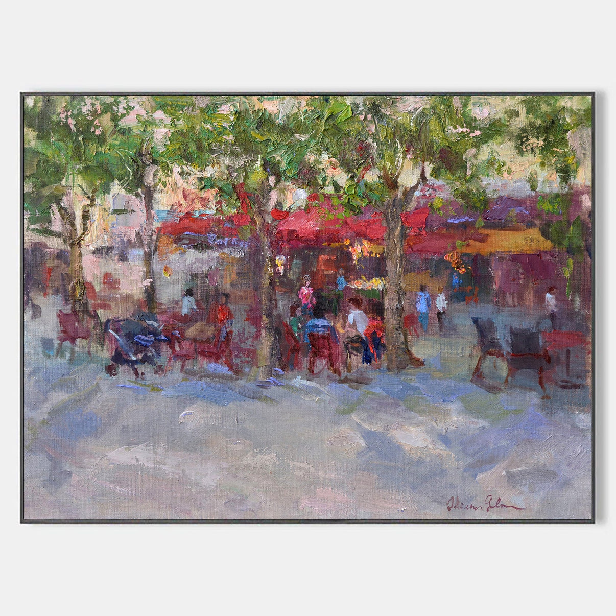 Cityscape Oil Painting