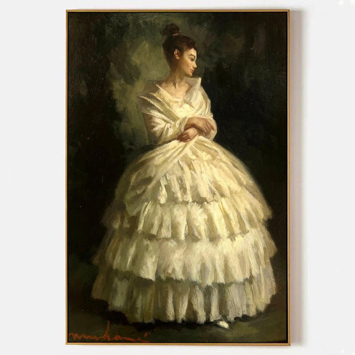 Elegance – Oil Portrait of a Woman - Famous Art Reproduction - ARABELART