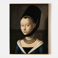 Portrait of a Young Woman by Petrus Christus - Famous Art Reproduction - ARABELART