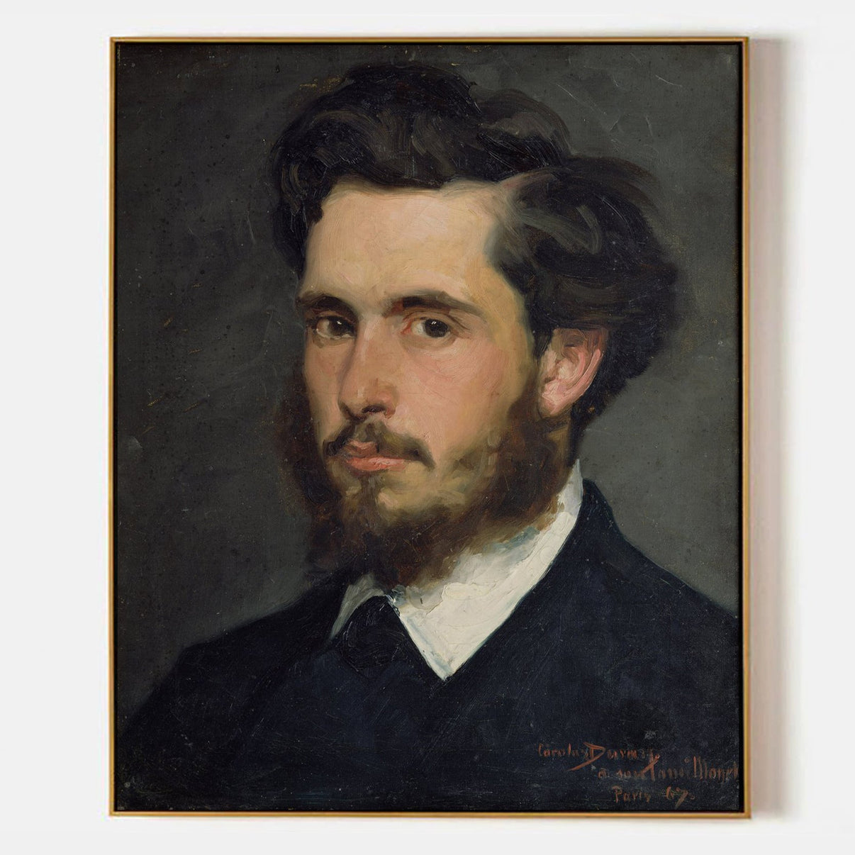 Portrait of Claude Monet by Charles Emile - Famous Art Reproduction - ARABELART