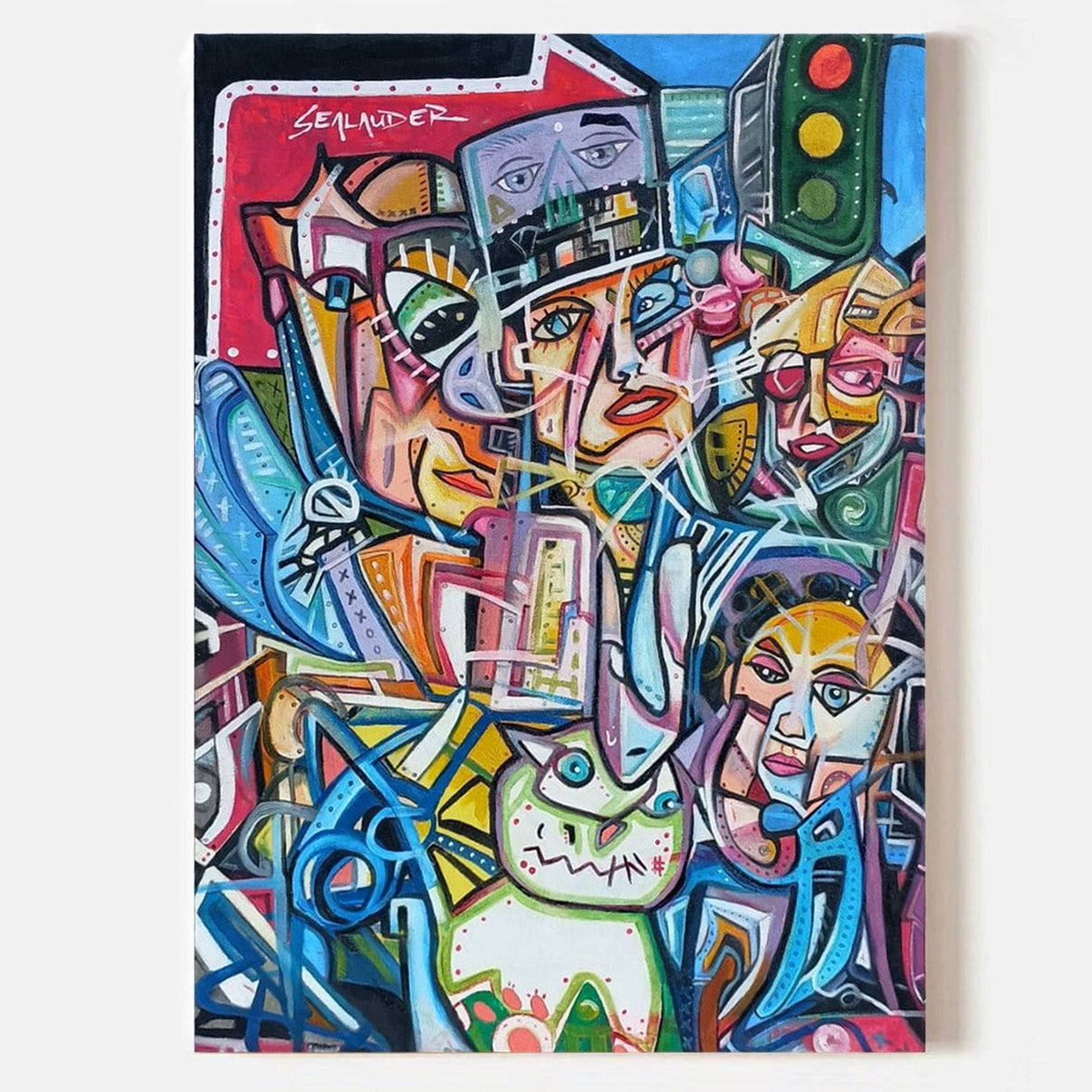 Trafic on the city - ARABELART Original Paintings